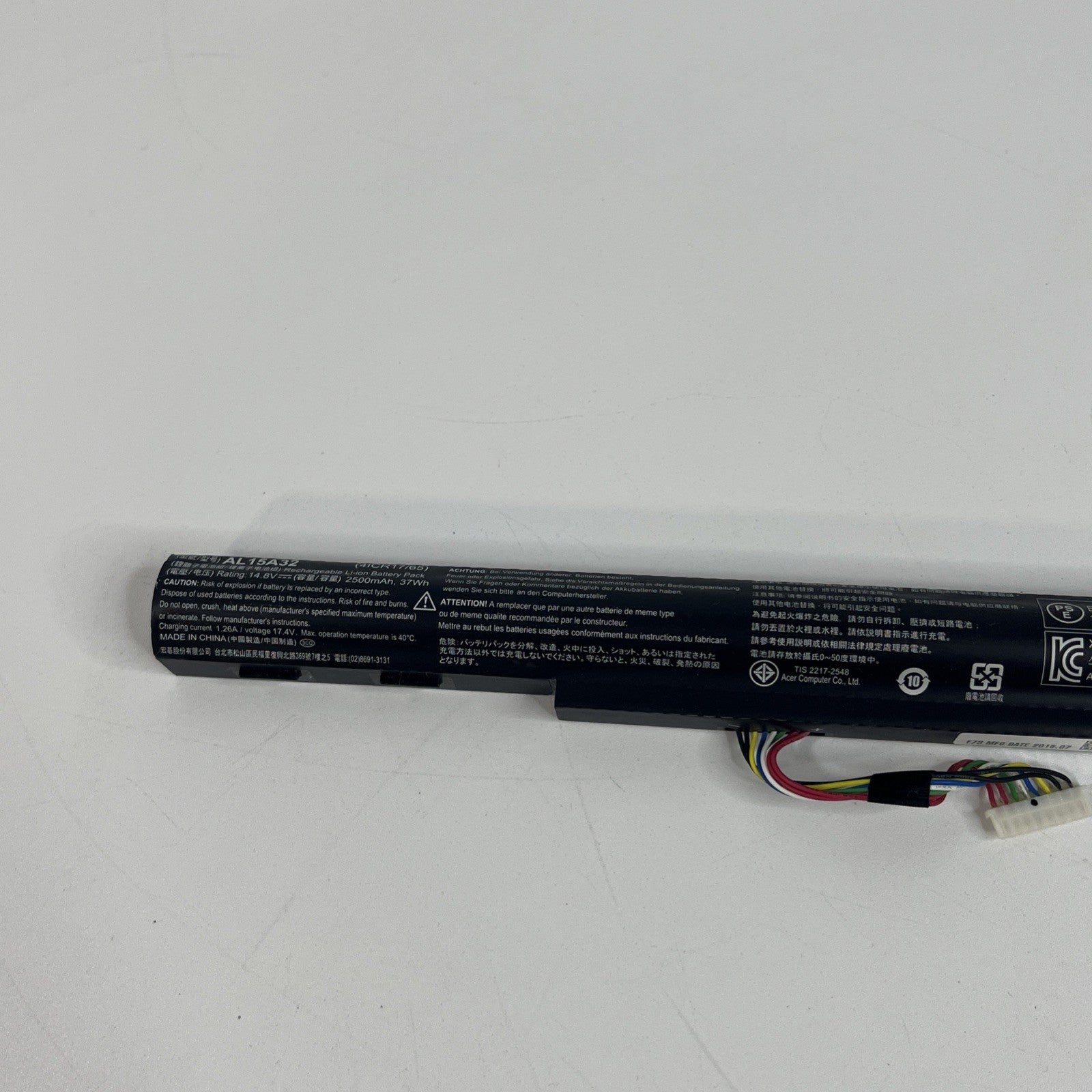 Genuine Acer Aspire V3-574  Laptop Battery AL15A32 Battery Health: Good