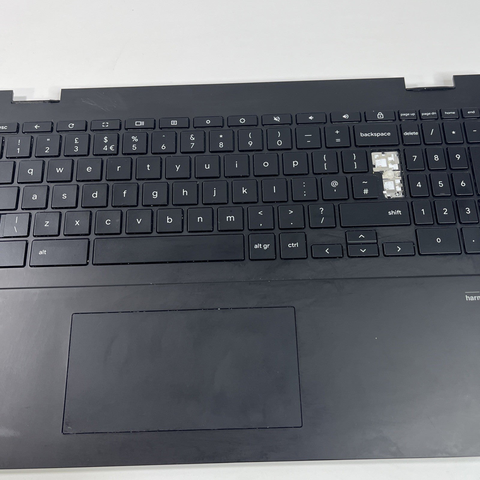 Asus Chromebook CX5500FE Palmrest Keyboard Top Case Touchpad BLACK.missing Key.