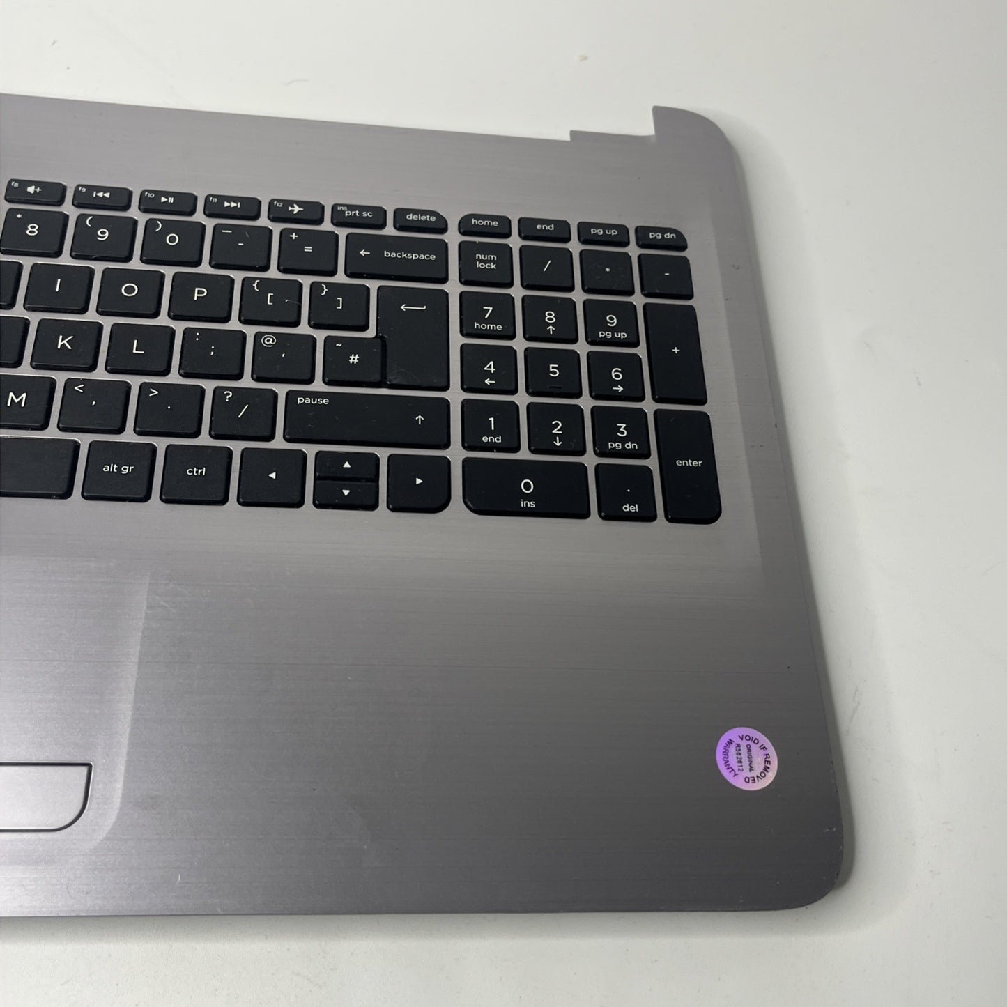 Genuine Silver HP 255 G5 Notebook Palmrest Keyboard And Touchpad.