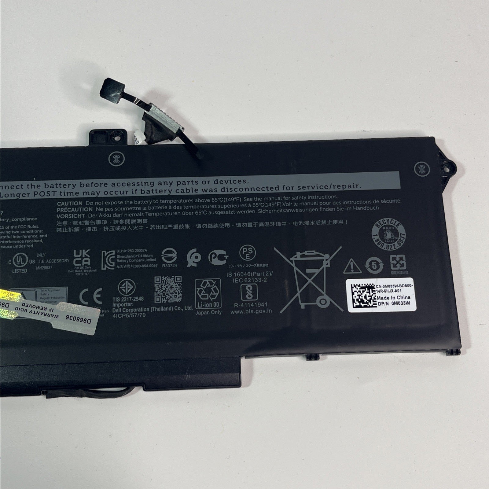 Genuine Dell Latitude 5520 Battery RJ40G Battery Health GOOD