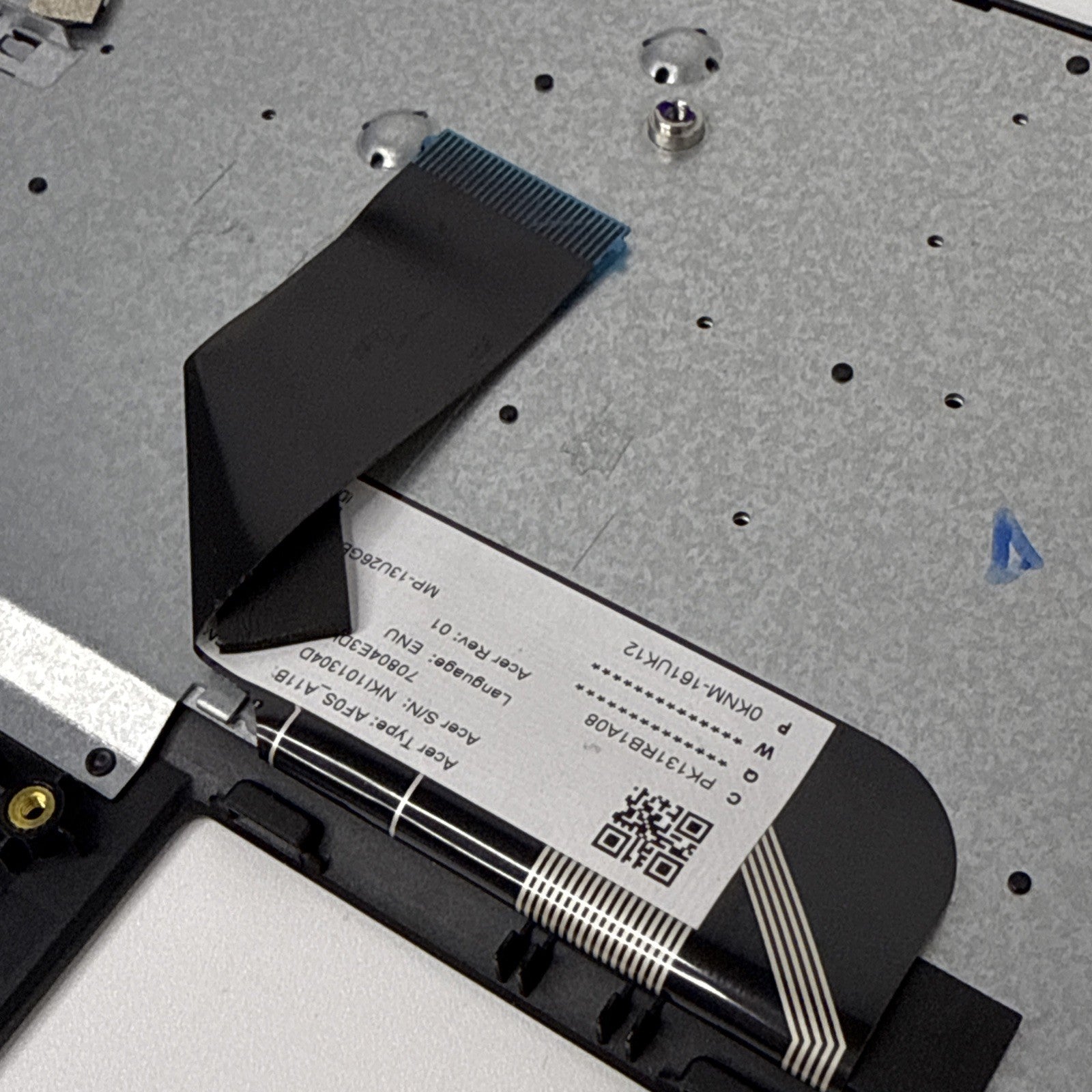 Acer Iconia S1003 Palmrest Cover Keyboard UK Black 6B.LCQN8.002