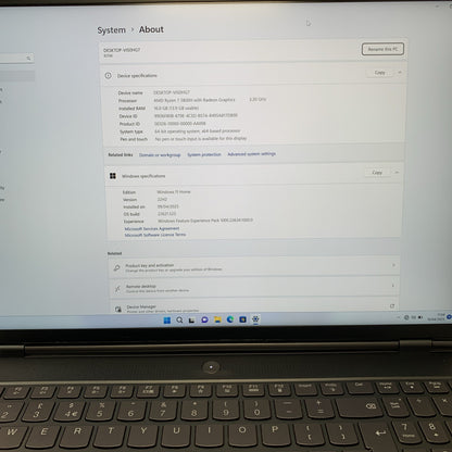 Lenovo Legion 7  16ACHg6 AMD Ryzen 7 5800H 256GB SSD 16GB RAM RTX 3060 Win 11