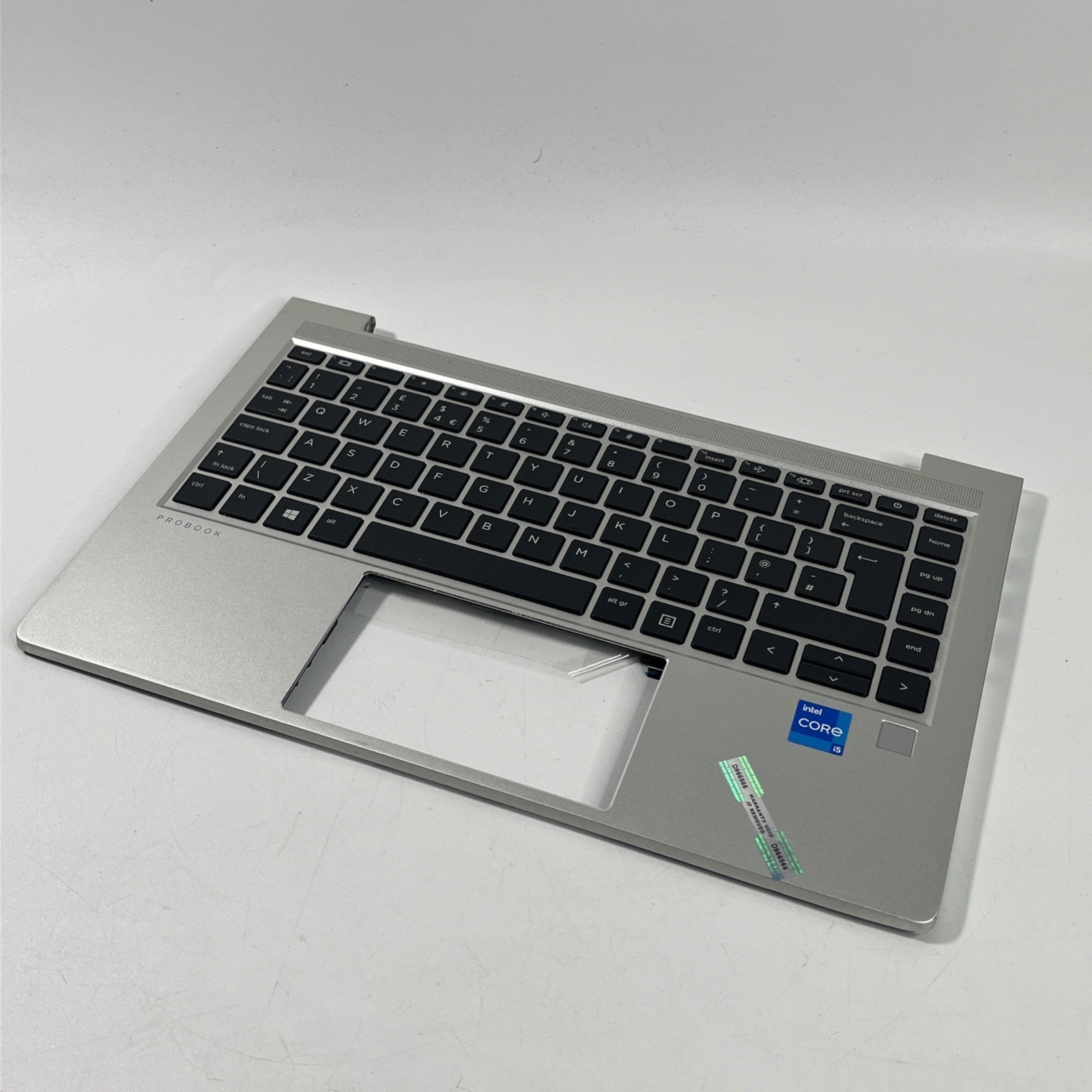Genuine Silver HP ProBook 440  G8 UK  Keyboard PALMREST & Speakers.