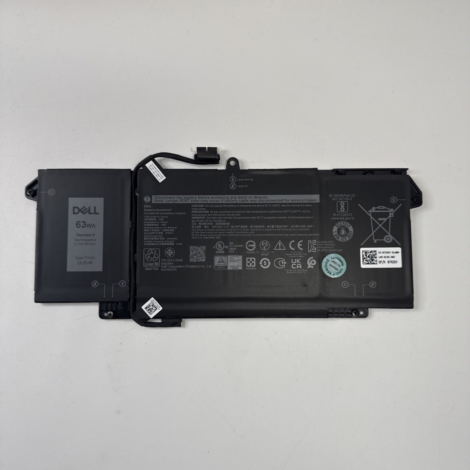 Dell Latitude 5320 Genuine Battery 7FMXV DP/N 0TN2GY (FAIR)