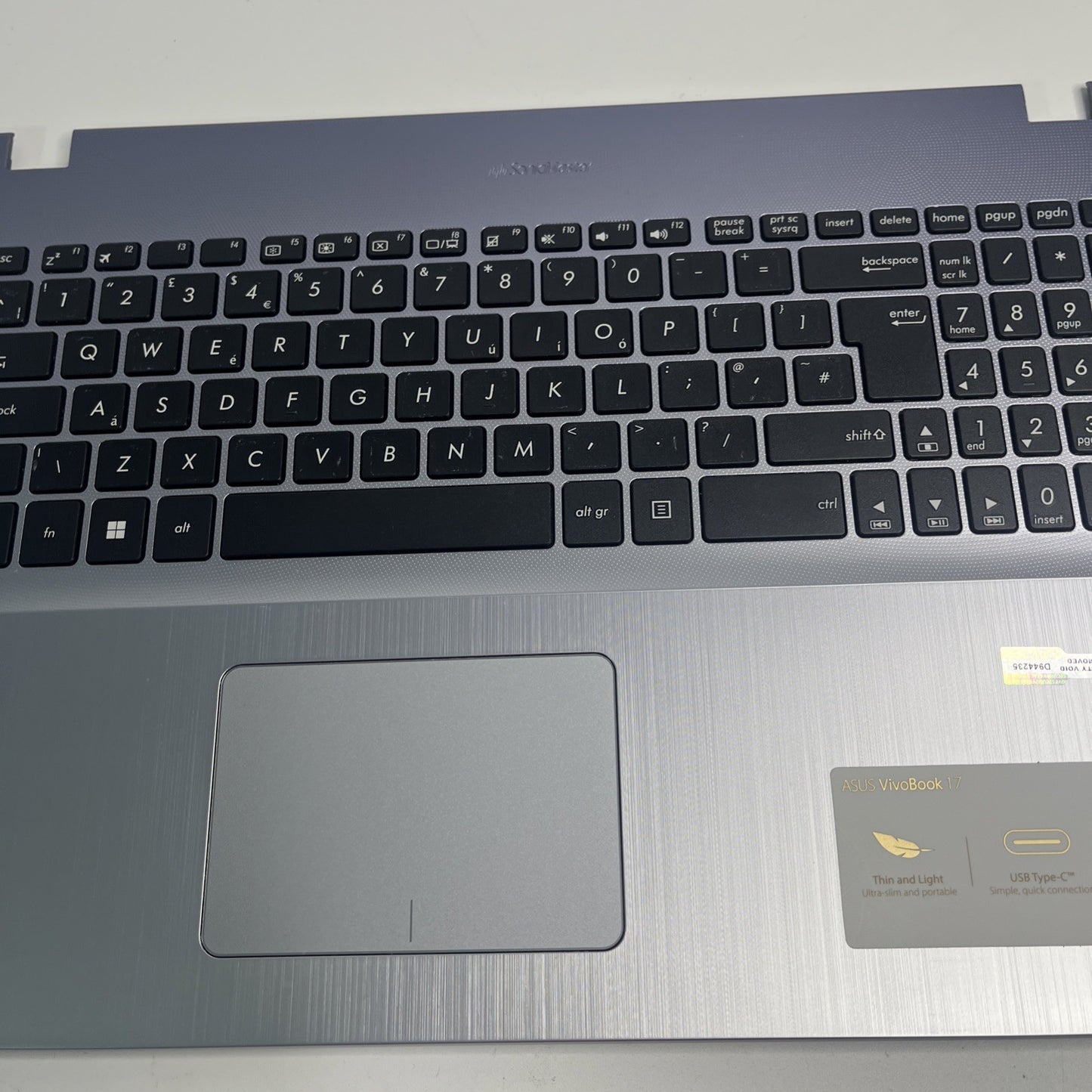 Genuine Asus Vivobook 17 X705m Palmrest UK Keyboard Top Cover 13N1-2FA0A21