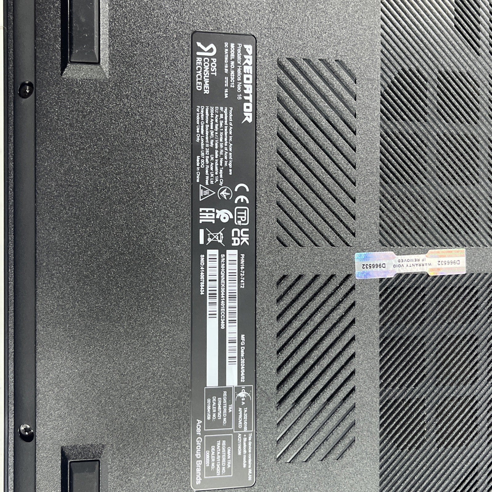 Acer Predator 16 PHN 16-72 16" Core i7-14650HX 16GB RAM 1TB SSD RTX 4060 Grade A
