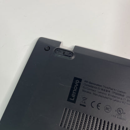 Genuine black ck Lenovo ThinkPad X1 Carbon 6th Gen Bottom Base Cover. #G B