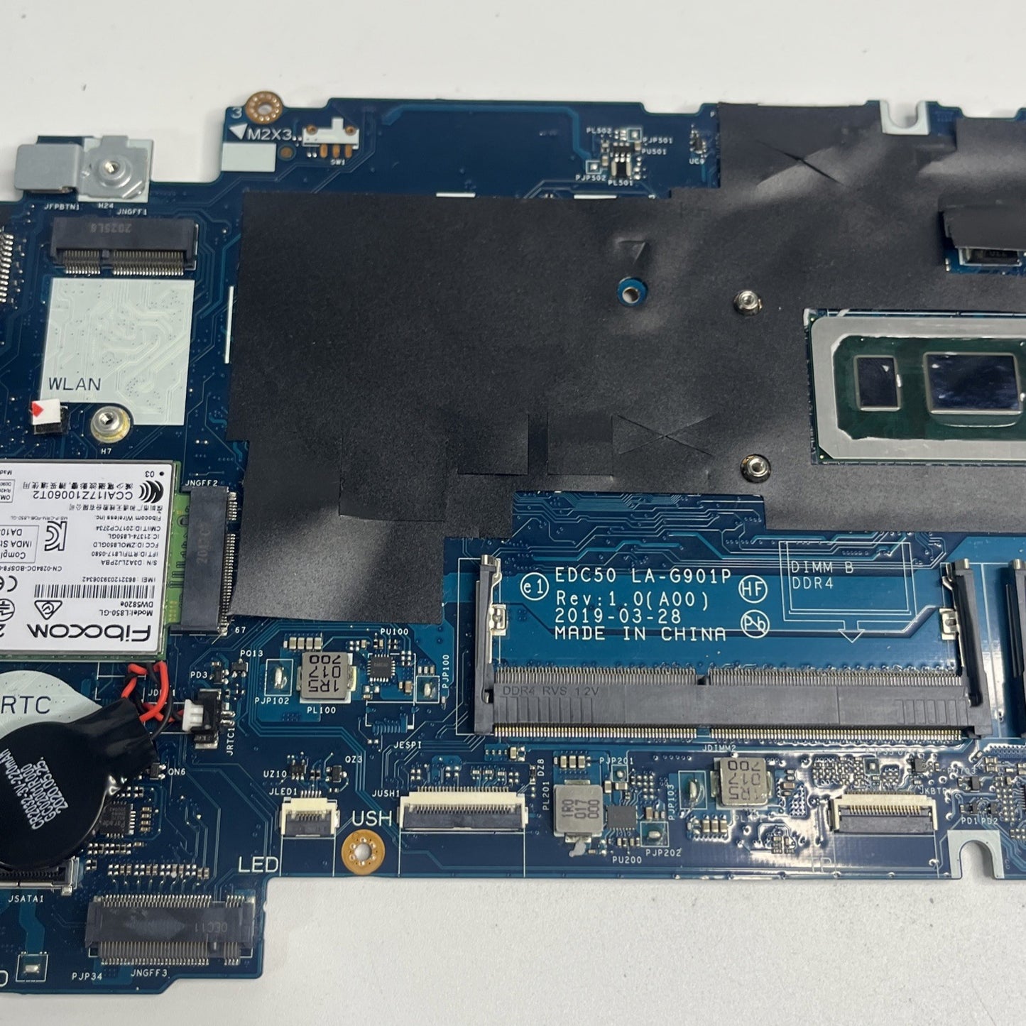 Genuine Dell Latitude 5500 Motherboard i7-8665U 1.90GHz. Mdm Lock