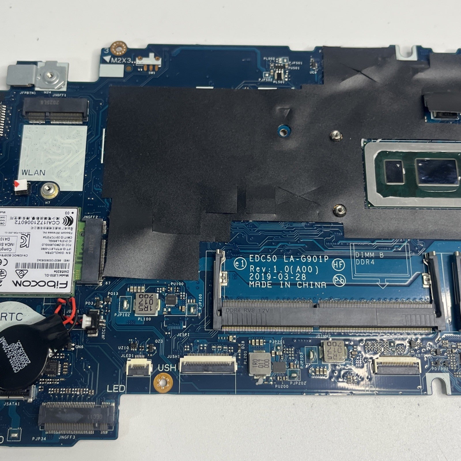Genuine Dell Latitude 5500 Motherboard i7-8665U 1.90GHz. Mdm Lock
