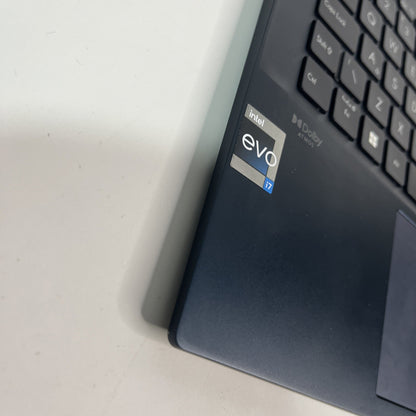 Blue ASUS ZENBOOK 14 FLIP OLED UX3402V Palmrest, Keyboard ,speaker & Touchpad.