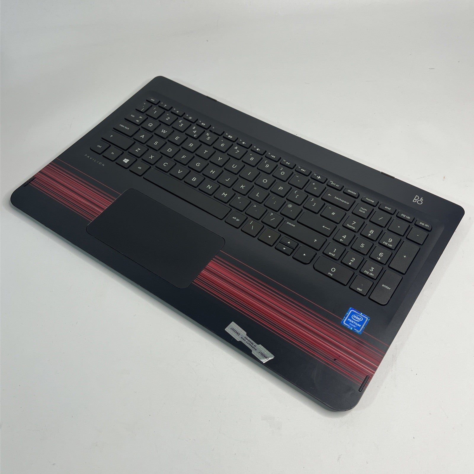 Genuine HP Pavilion 15-BK Series 15-BK060SA Palmrest Touchpad Keyboard Black/Red
