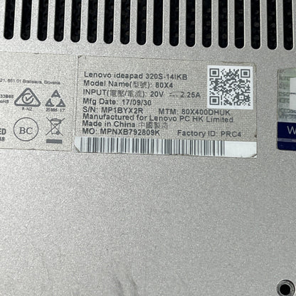 Genuine Sliver Lenovo Ideapad 320S-14IKB Base Bottom Chassis Cover