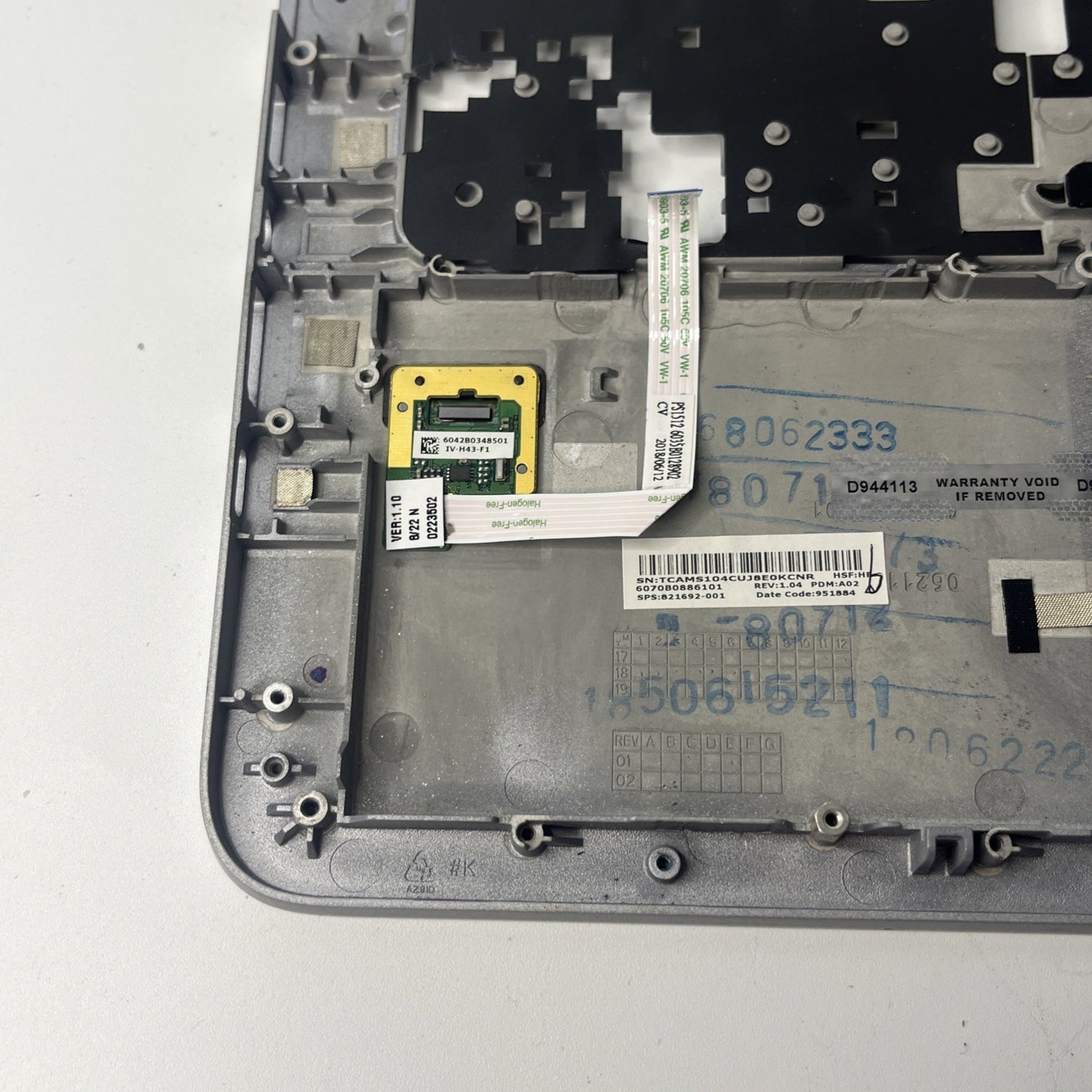 Genuine Silver HP EliteBook 820 G3  Palmrest + Touchpad Trackpad 821692-001