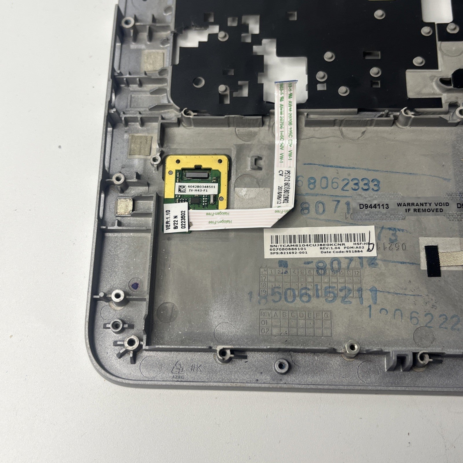 Genuine Silver HP EliteBook 820 G3  Palmrest + Touchpad Trackpad 821692-001