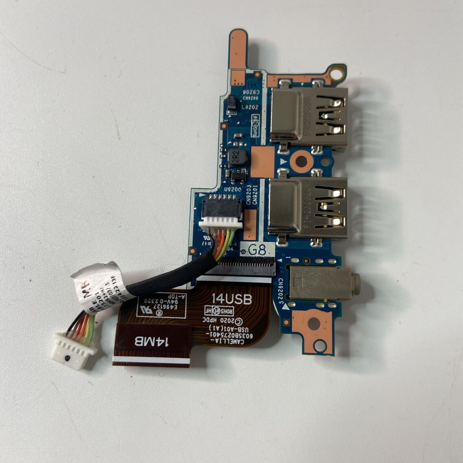 HP Elitebook 830 835 840 G7 G8 6050A3136301 USB Audio Board
