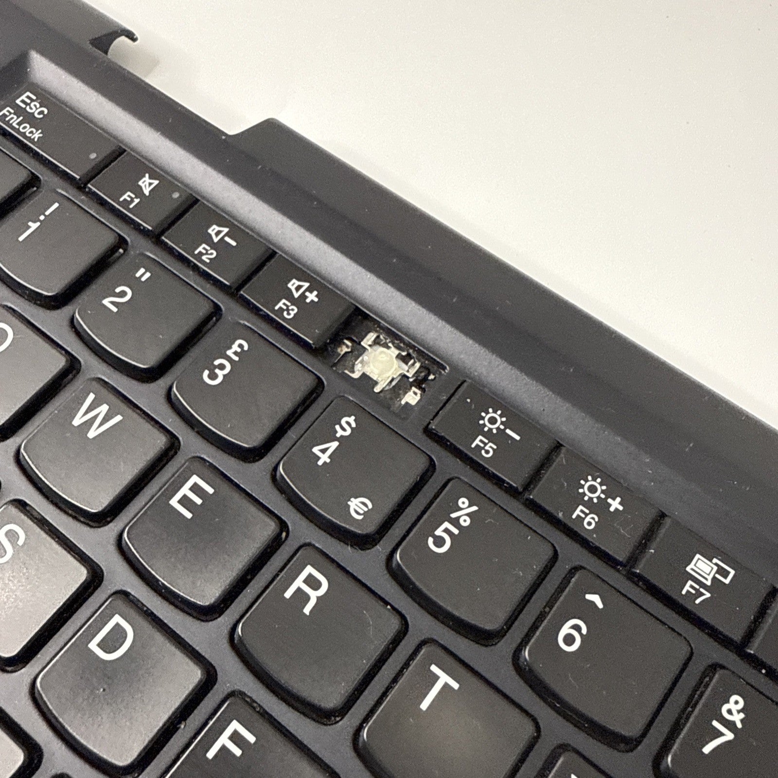 Genuine Lenovo x390 yoga Palmrest Assembly UK Keyboard (1 Key Missing)