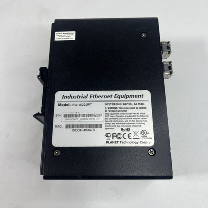 PLANET ISW-1022MPT 8-Port 10/100Mbps + 2-Port Gigabit TP/SFP Combo PoE Managed 