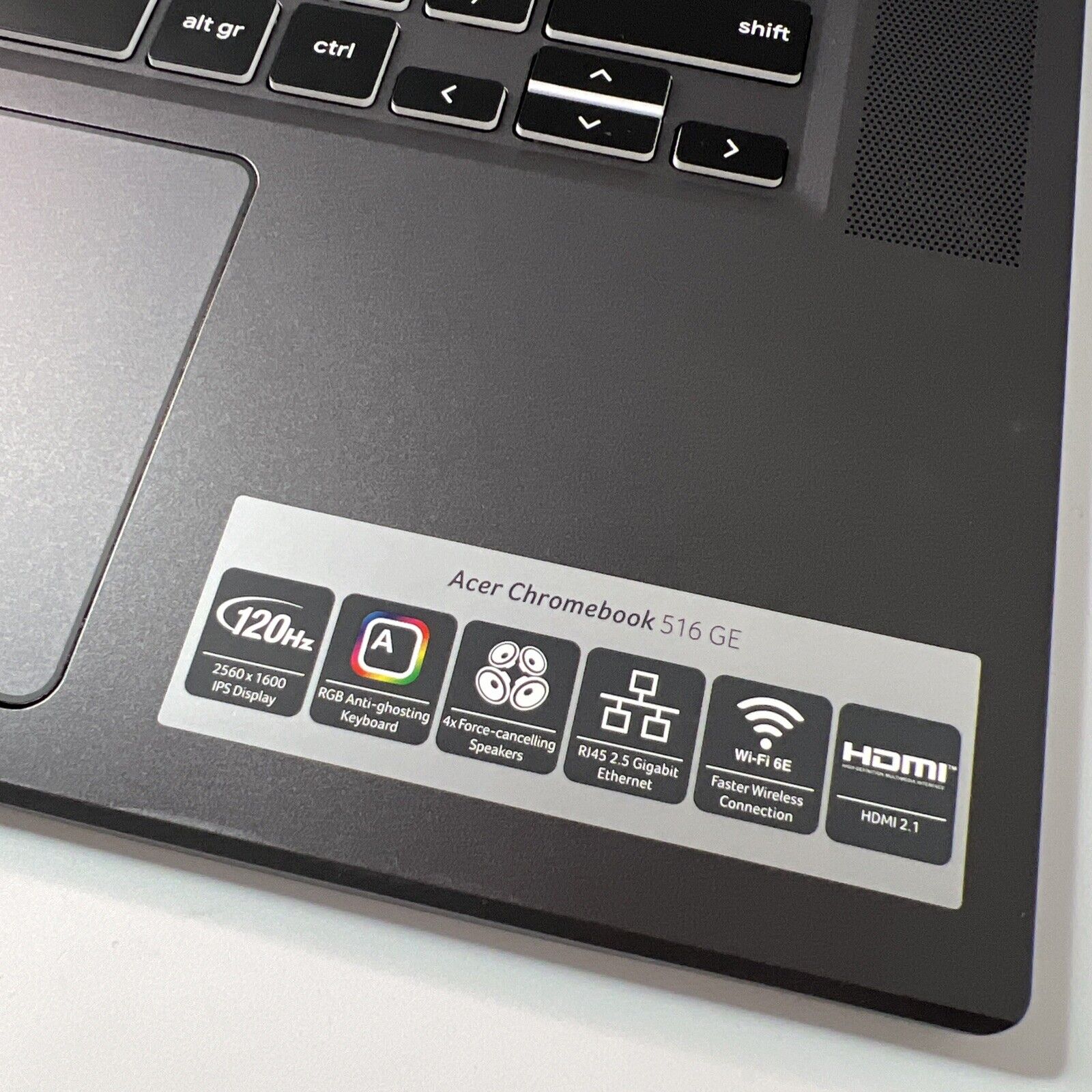 Acer Chromebook 516 GE CBG516-1H Palmrest UK Keyboard Touchpad Genuine