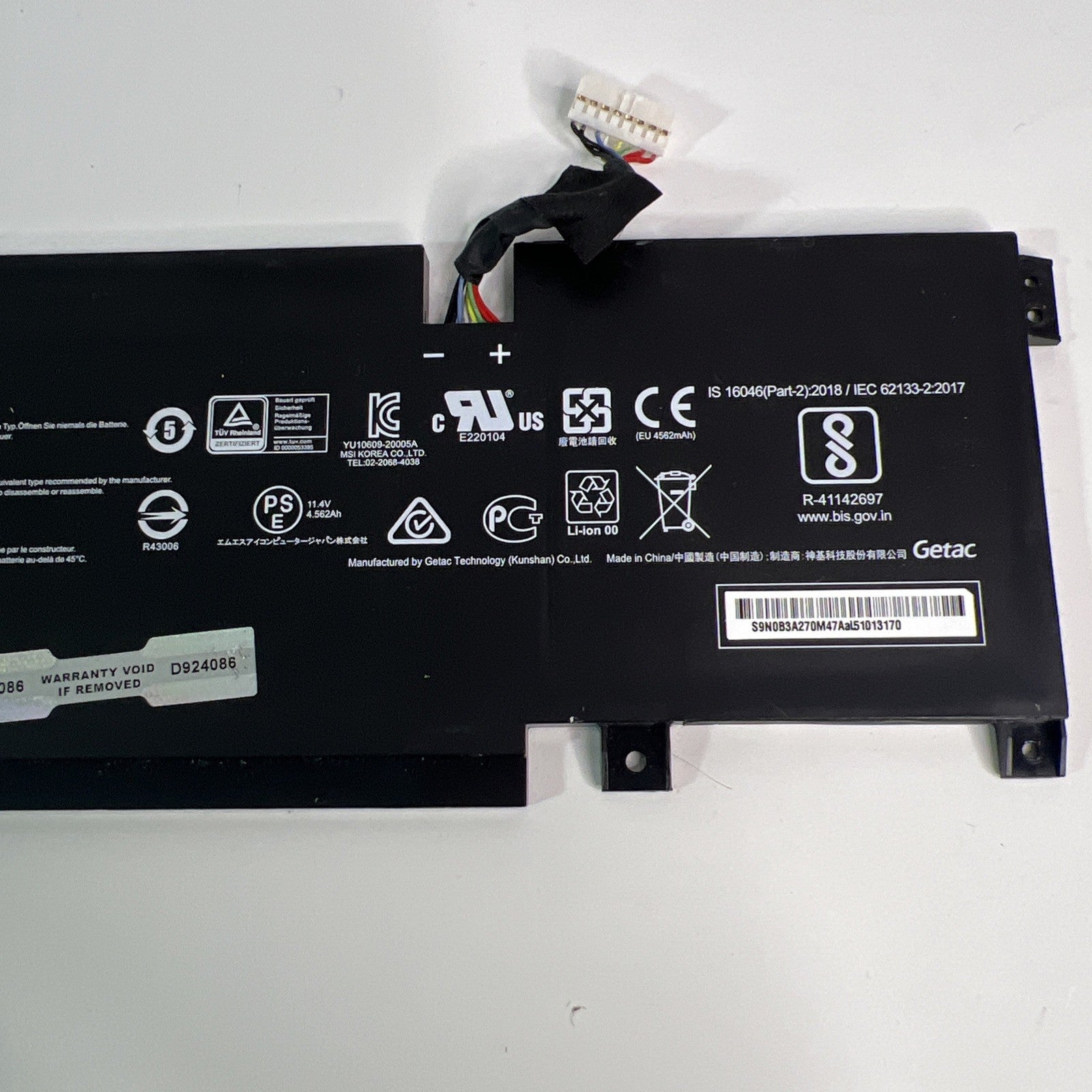MSI Katana GF76 12UE Genuine Battery – Very Good Health BTY-M492