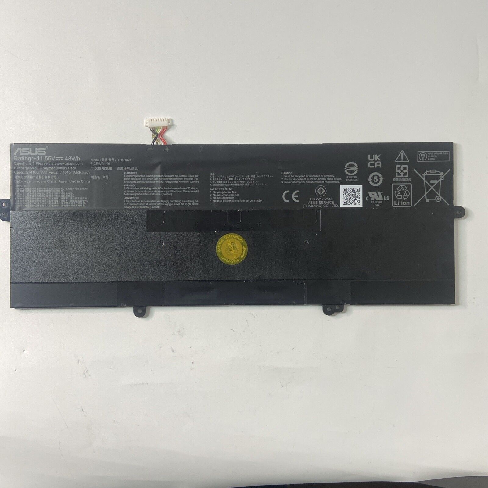 C31N1824 Battery for Asus Chromebook Flip C434, C434T, C434TA, C434TA-AI0041