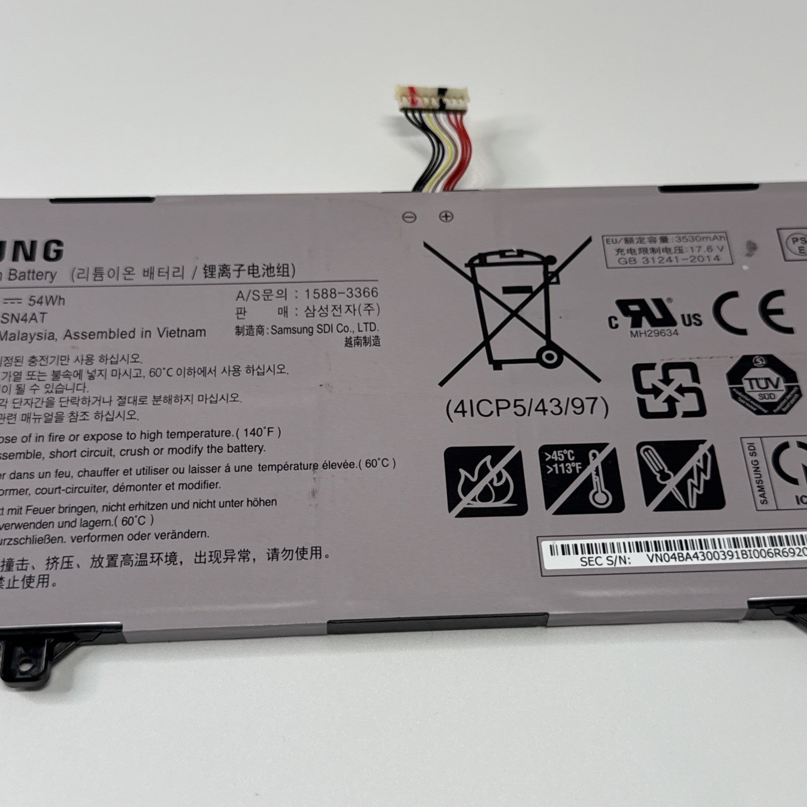 Genuine Battery AA-PBSN4AT For SAMSUNG Galaxy Book NP750TDA-XD1US NP750TDA-XD2US