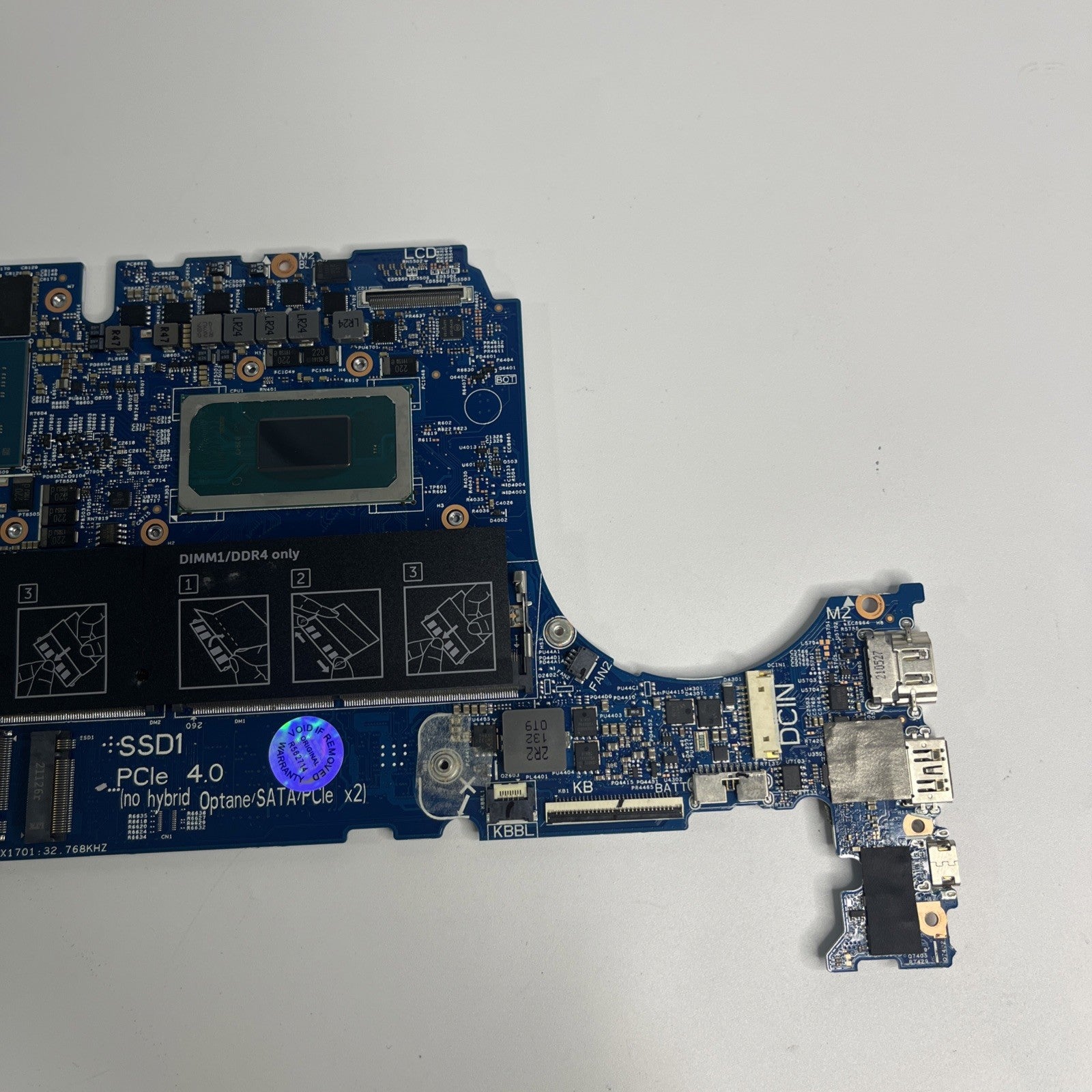Genuine Dell Inspiron 15 7510 i7-11800H Mortherboard RTX 3050 Working 