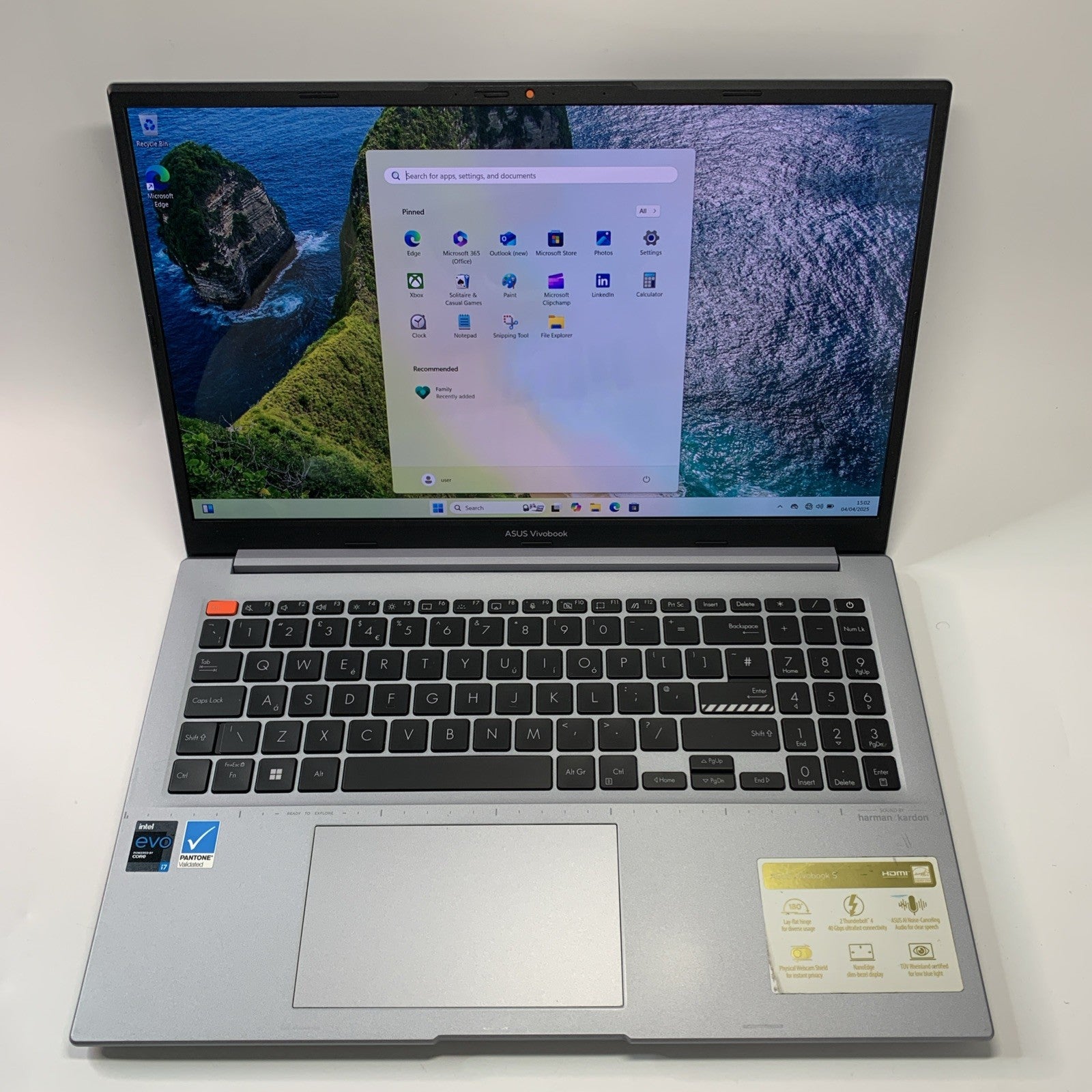 ASUS Vivobook S15 K3502ZA 15.6 OLED Laptop Intel i7-12700H 16GB RAM 256GB SSD