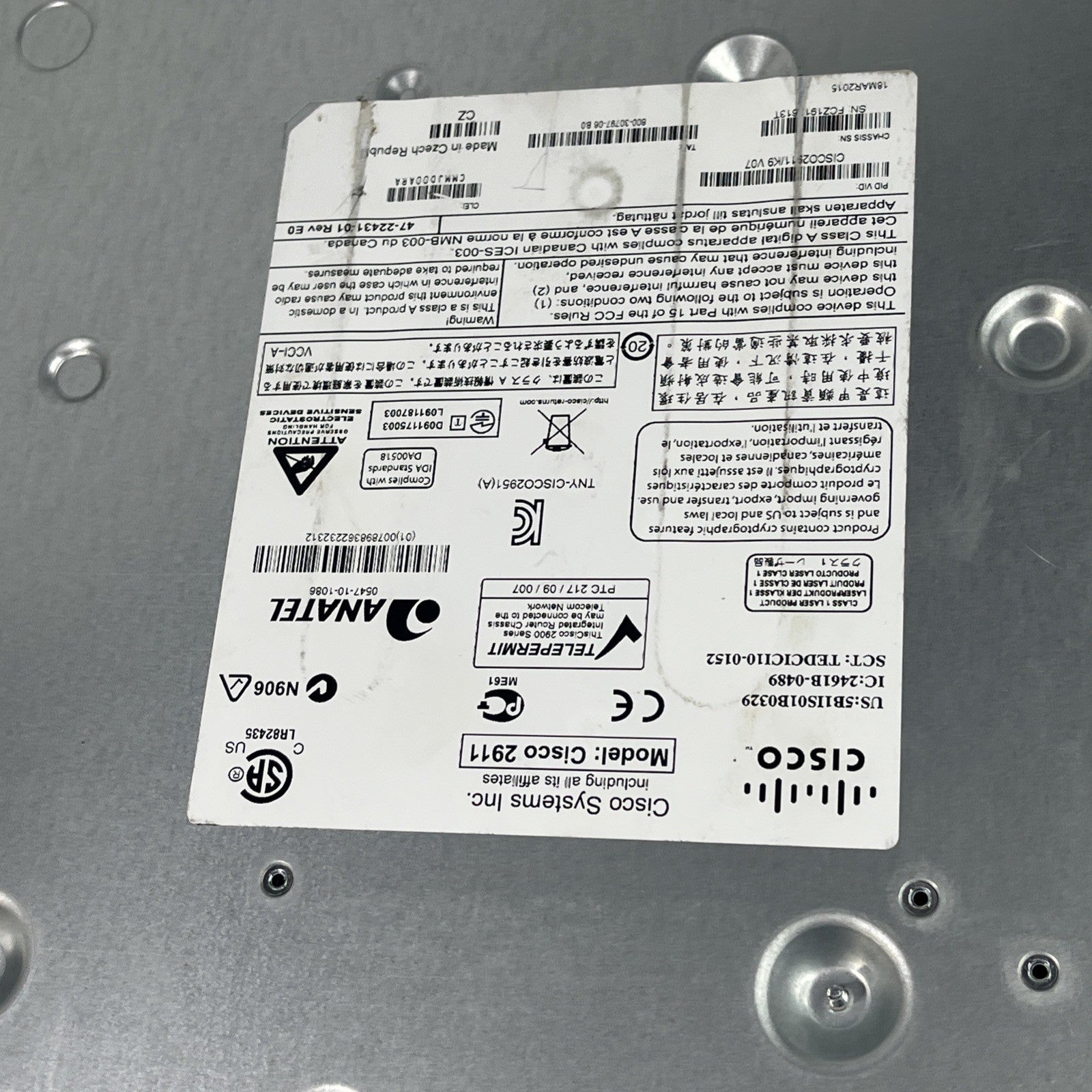 Cisco Wired Router CISCO2911