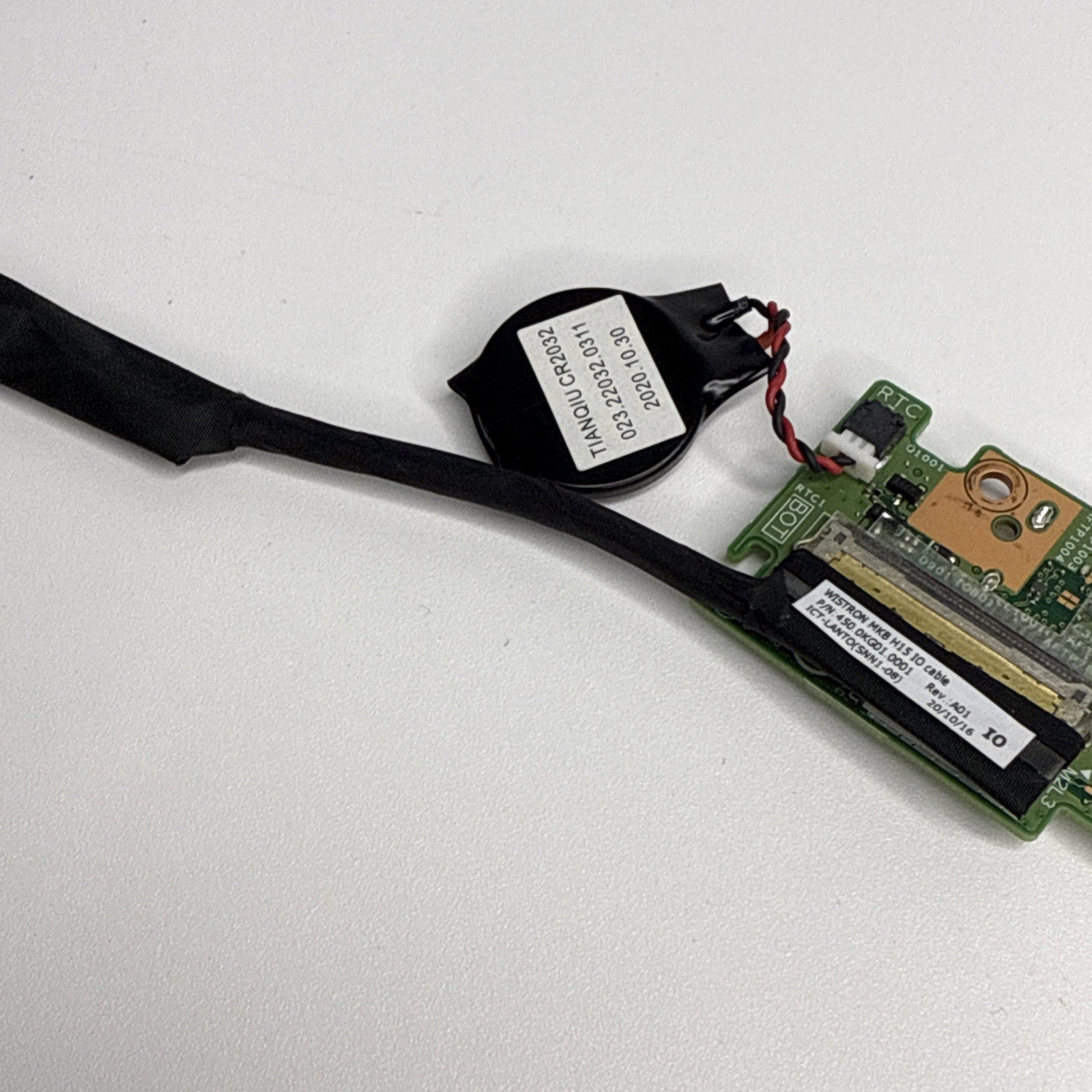 Dell Inspiron 7501 USB Port Board + Connector + Cmos Battey