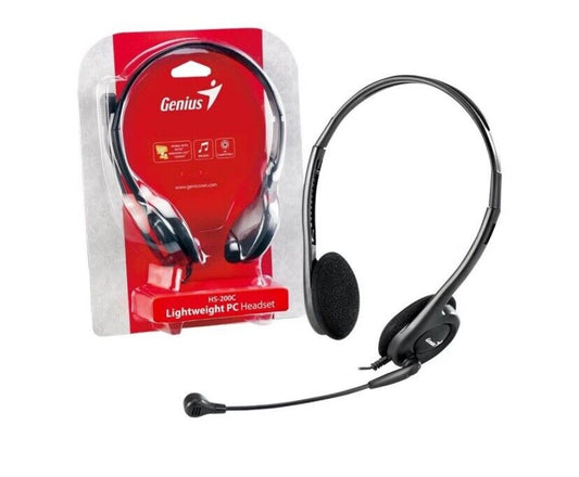 Genius HS-200C Lightweight 3.5mm PC Dual Ear Headset