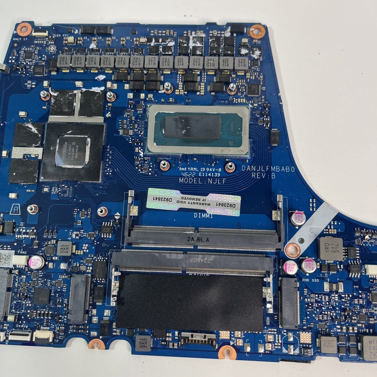 ASUS TUF Gaming F17 FX707ZC4 Motherboard I5-12500H, Rtx 3050.no Display Pw Up