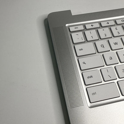 HP Chromebook 14A-NA0001sa Palmrest Cover Keyboard UK Sliver Speakers Genuine