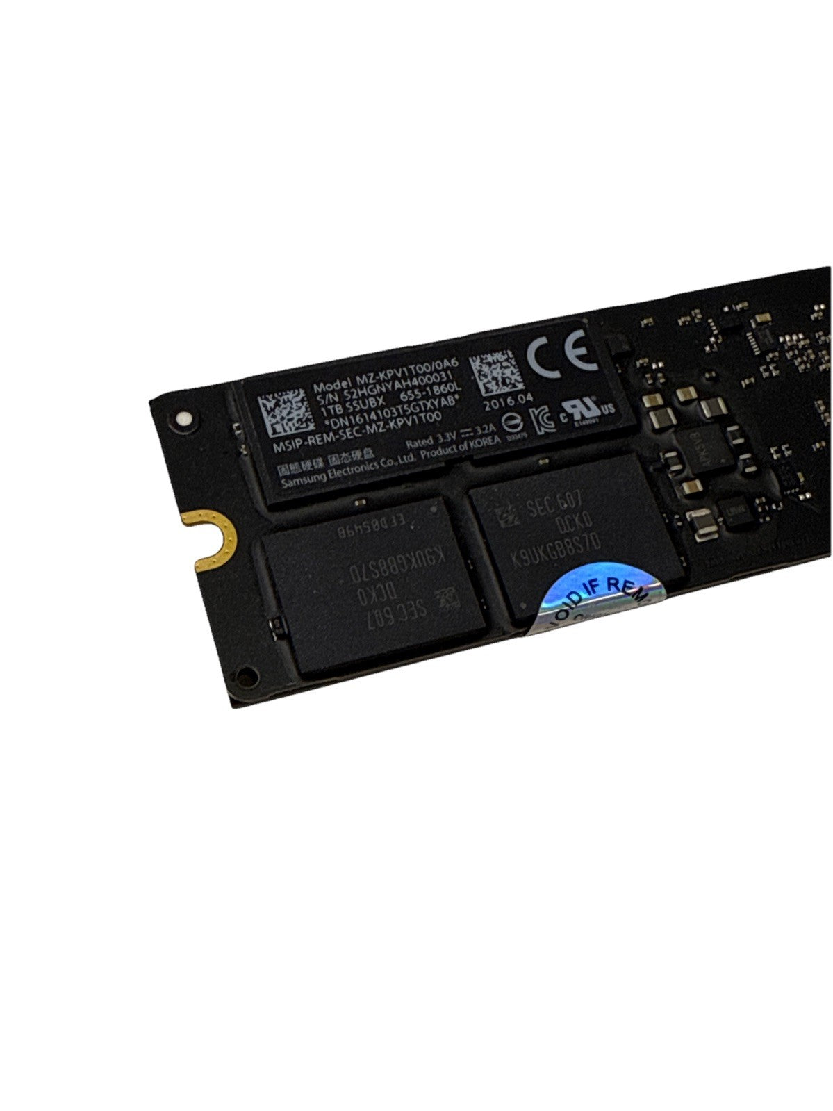 1TB Apple Mac Pro A1398 Mid 2015 1TB SSD PCIe 3.0 x4 655-1860L  MZ-KPV1T00