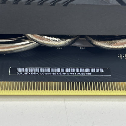 ASUS Dual GeForce RTX 3060 OC V2 12GB GDDR6 Graphics Card. Power Up No Display