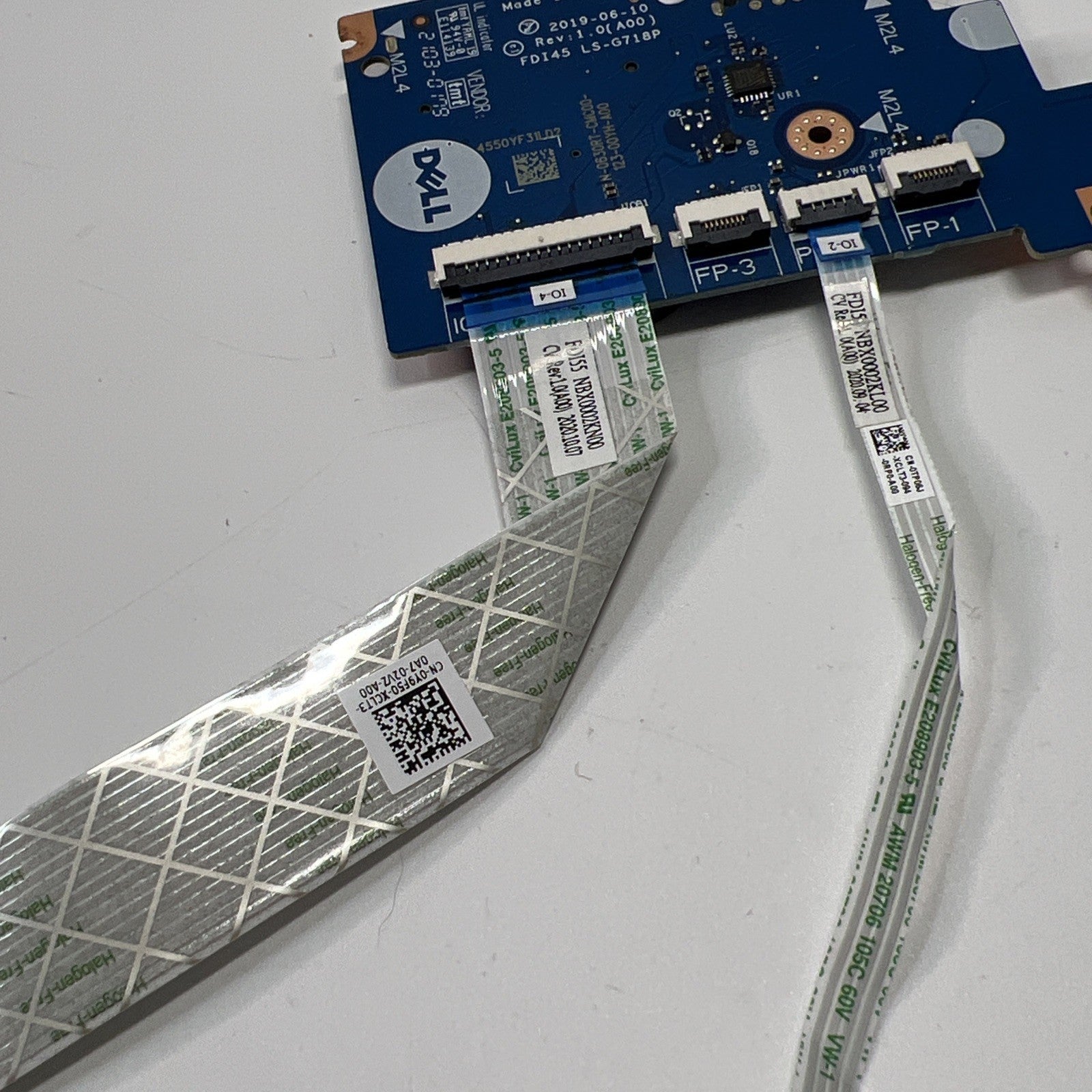 Genuine Dell Inspiron 3505 I/O Board LS-G718P FDI45 0630RT + Connectors