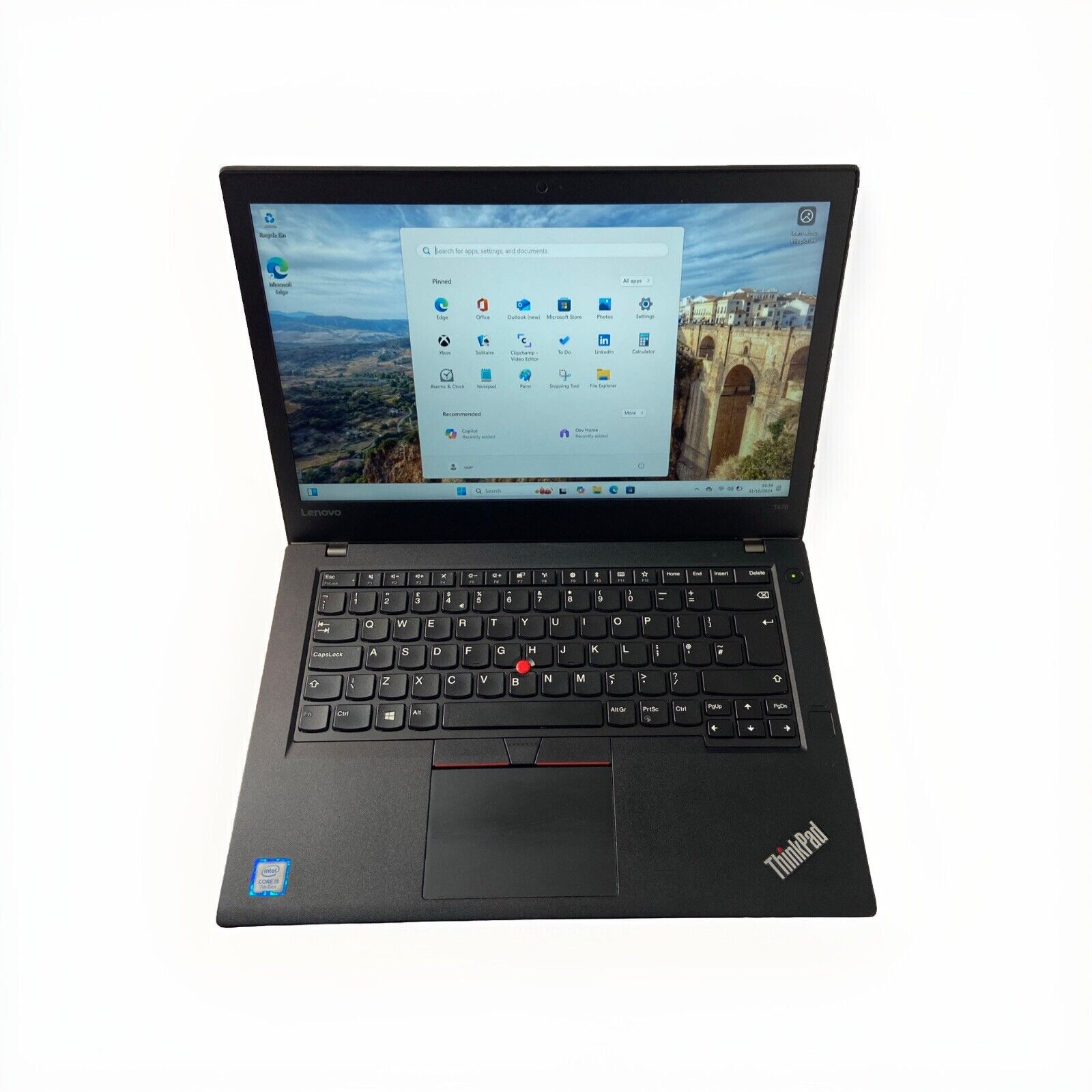 Lenovo ThinkPad T470 i5-7200U 2.50GHz 16GB 256GB SSD Windows 11 Laptop