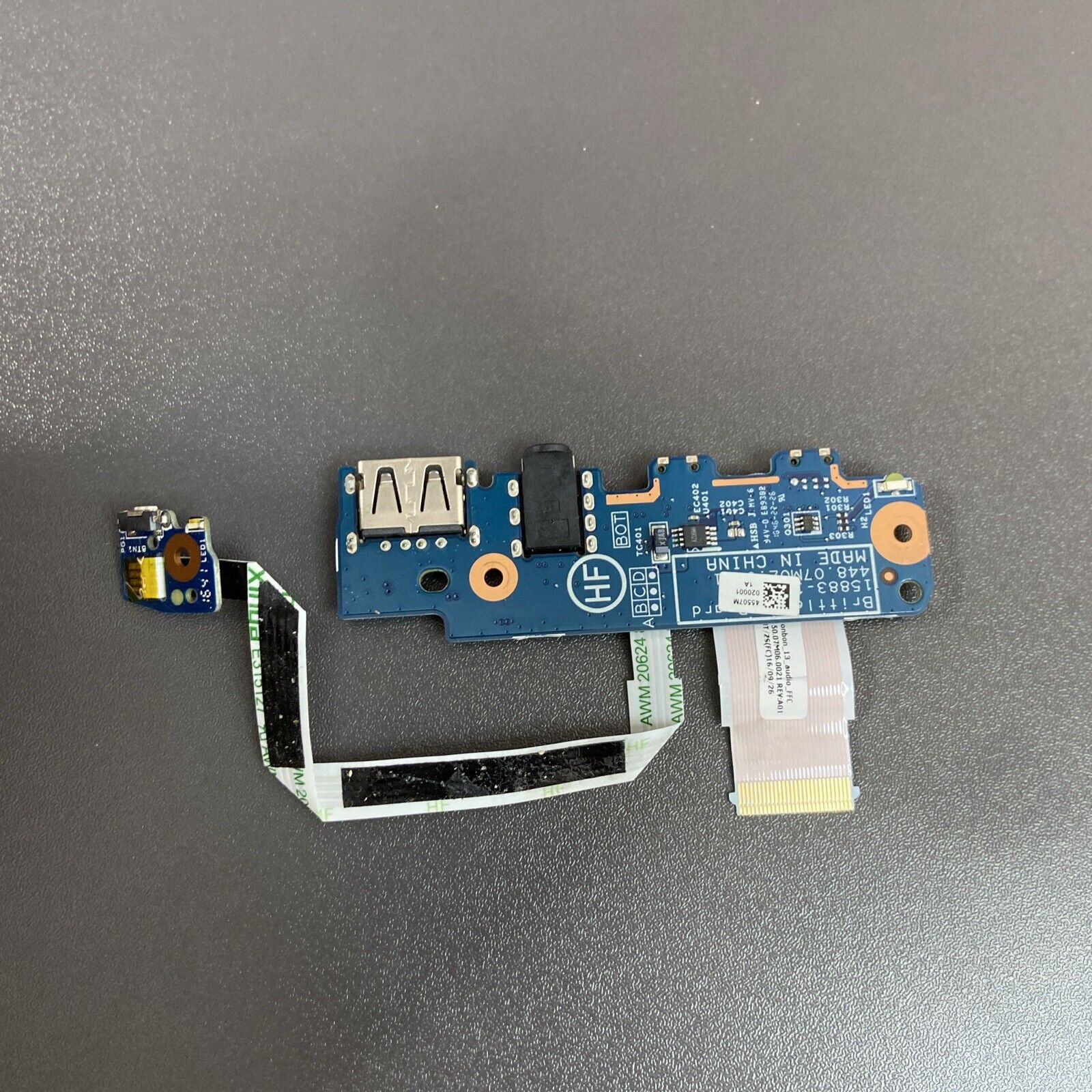 HP Pavilion X360 13-U 13-U005NA audio USB port board and cable 455.07M02.0001