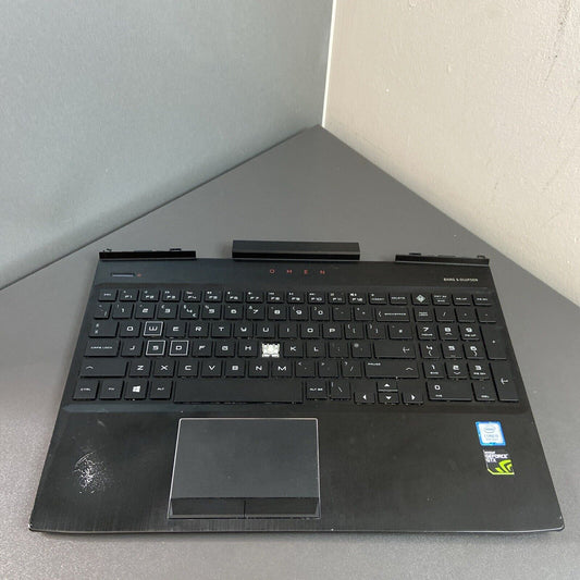 HP OMEN 15-DC 15T-DC Palmrest UK Qwerty Keyboard Touchpad L24370-031