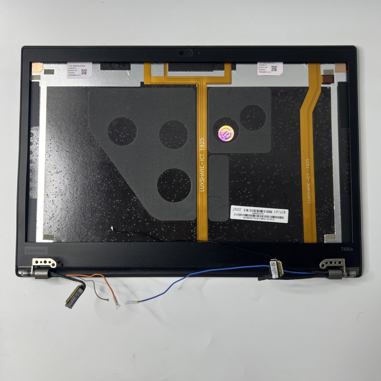Lenovo ThinkPad T490S T14S LCD Rear Top Lid Back Cover & Screen Bezel
