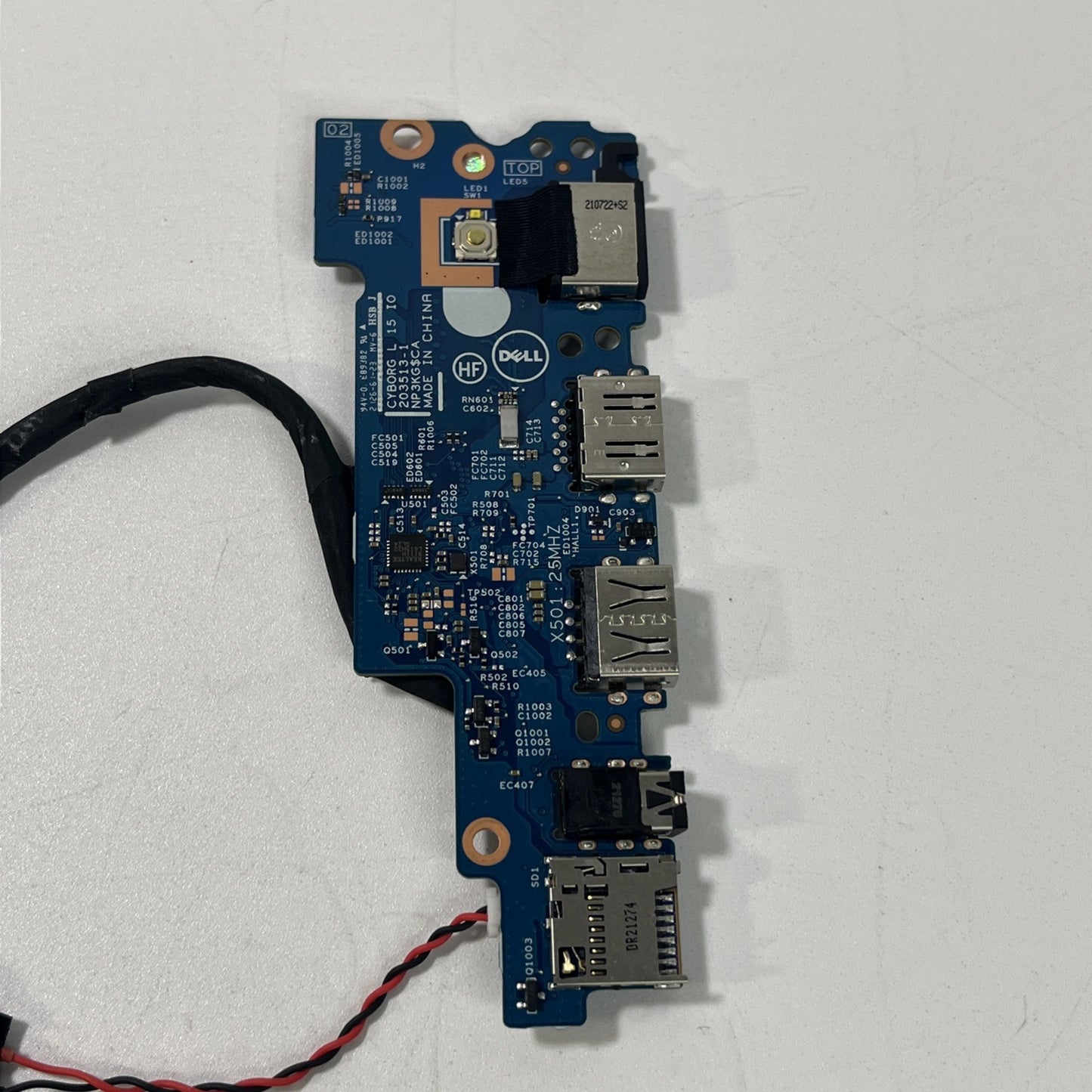 Genuine Dell Latitude 3520 USB Board Audio  Port & Cables.4550ng020001