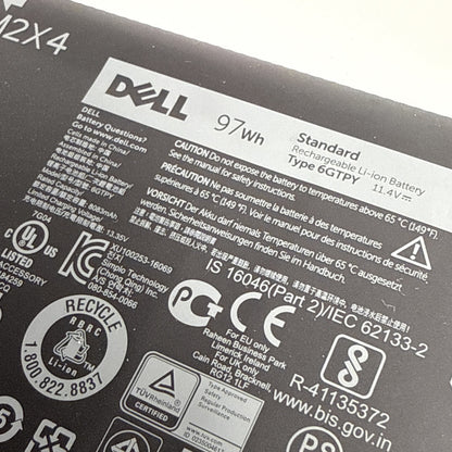6GTPY battery for DELL XPS 15 9550 9560 9570 7590 Precision 15 5510 5520 5530