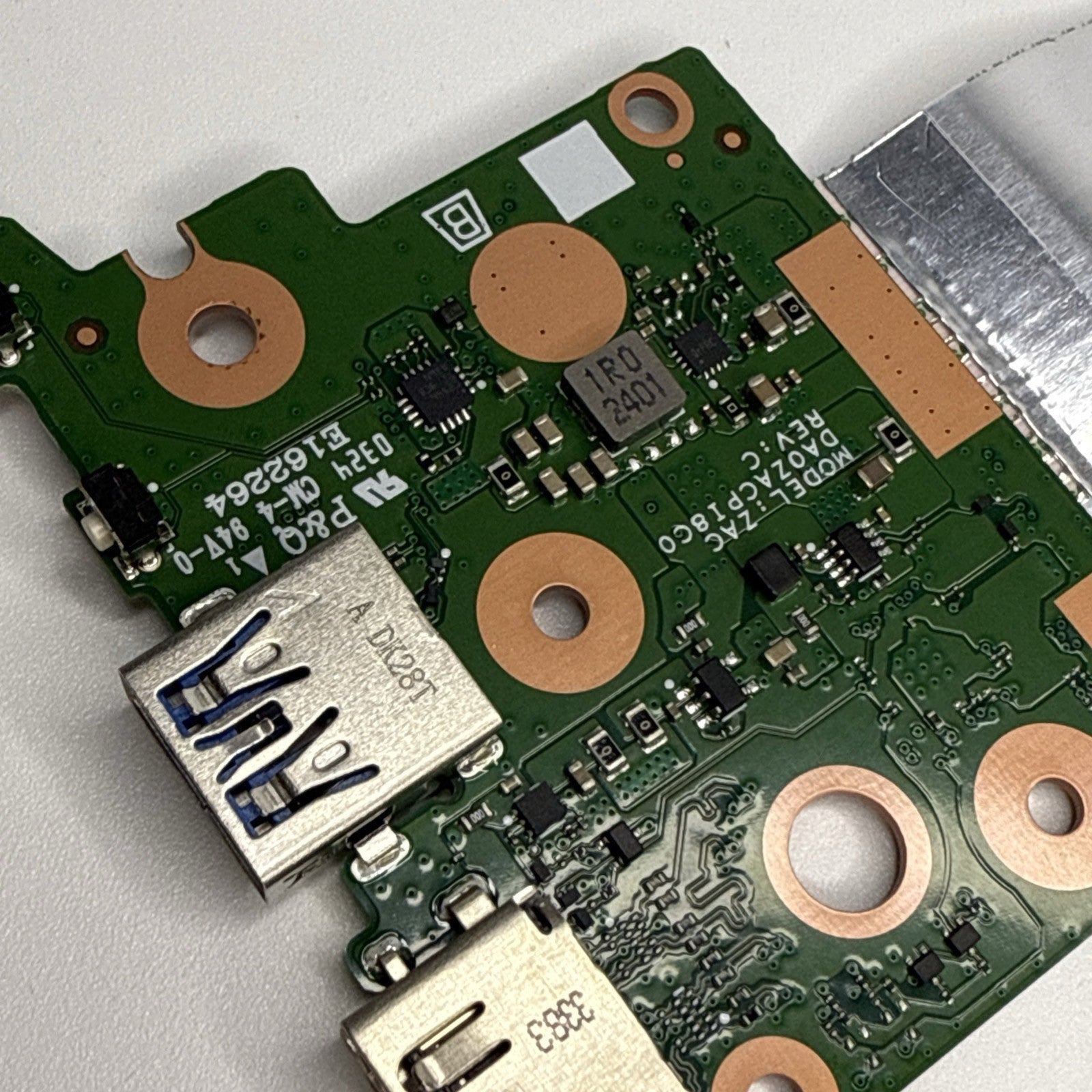 DA0ZACPI8C0 Acer Chromebook Spin CP314-1H USB I/O Port Board + Connectors