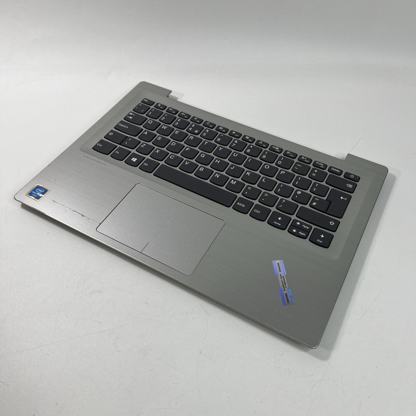 Genuine Silver Lenovo IdeaPad 320S-14IKB Palmrest Keyboard, Touchpad & Speakers.