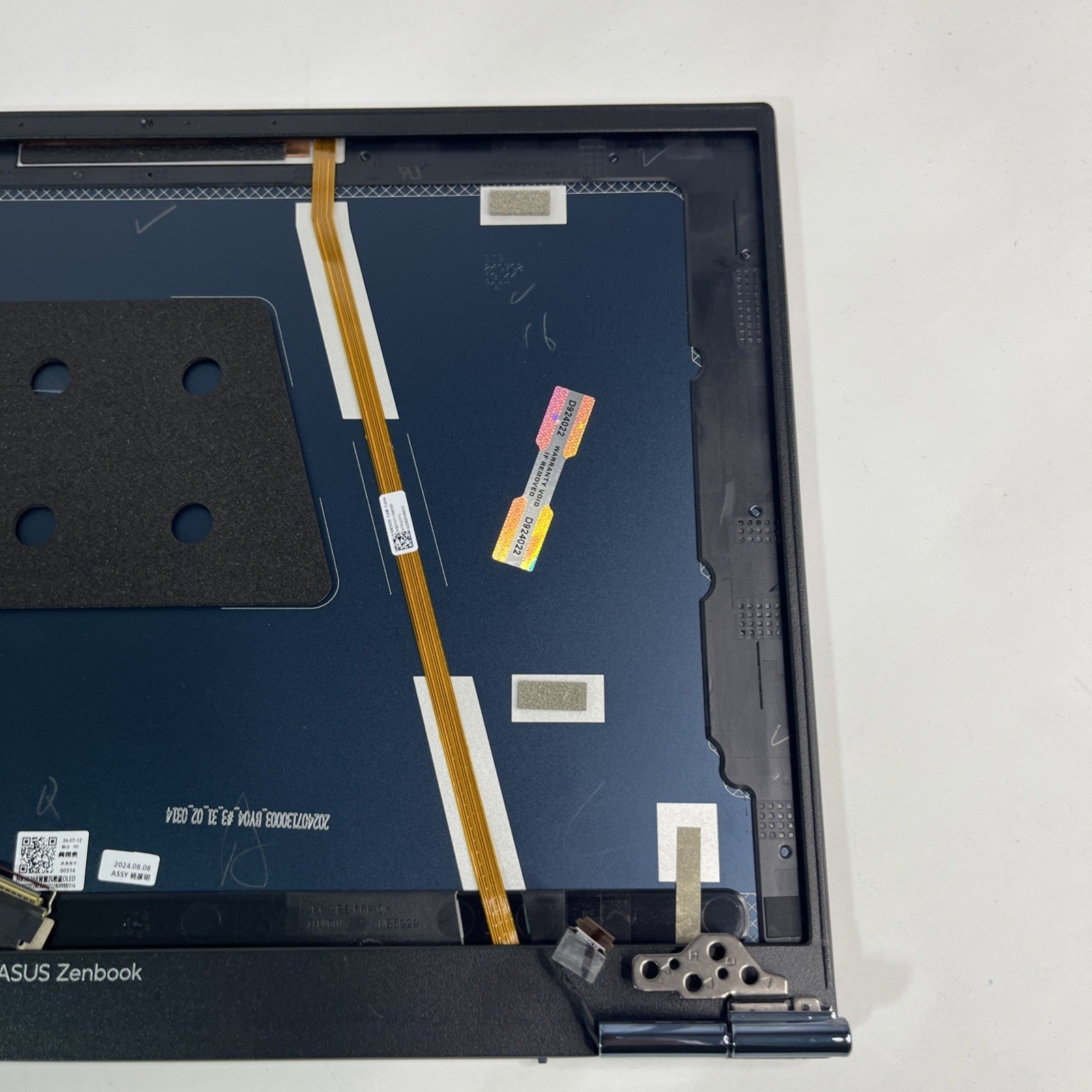 Blue ASUS ZENBOOK 14 FLIP OLED UX3402V Complete Top Lid Assembly With Cables