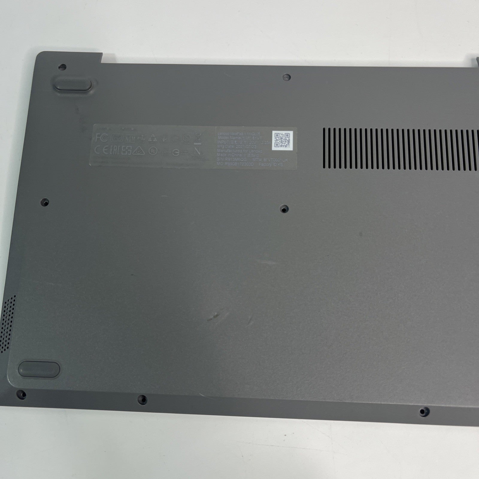 Genuine Grey Lenovo Ideapad 1 11IGL05 Bottom-base Cover 4600JB010001