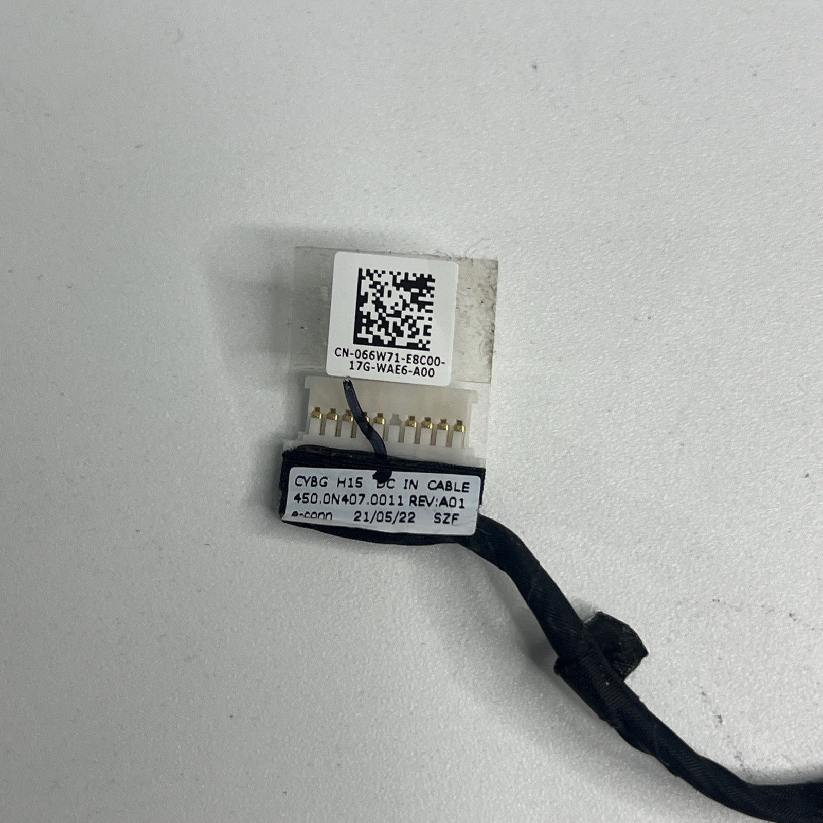 Genuine Dell Inspiron 15 7510 DC Jack Cable Cn-066W71-E8C00