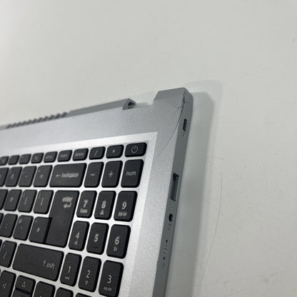 Sliver Acer Aspire 3 A315-24P Palmrest Cover UK Keyboard & Touchpad. Bit Cracked