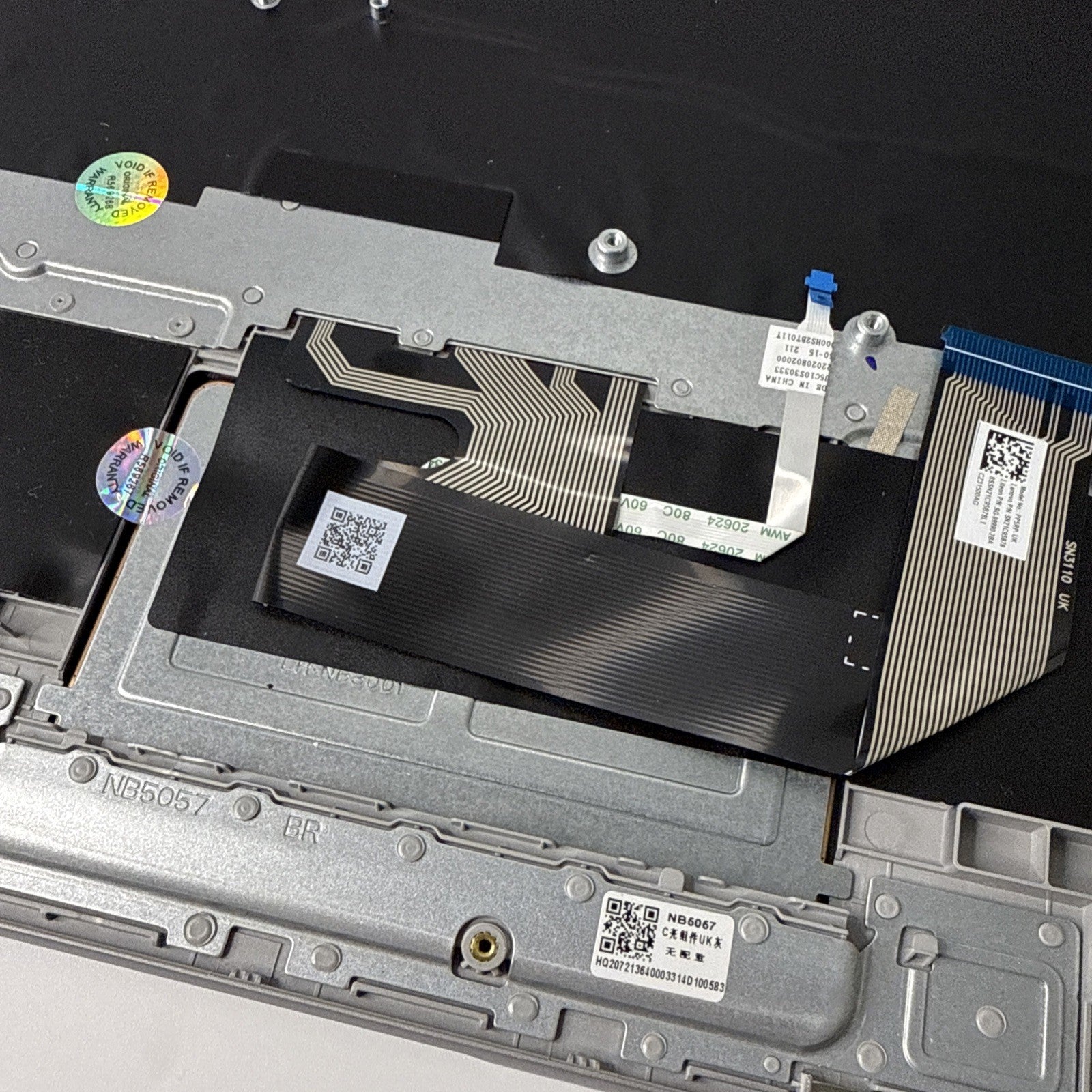 Lenovo IdeaPad 3 15IJL6 Chrome Palmrest UK Keyboard Touchpad 5CB1D69640 Grade A