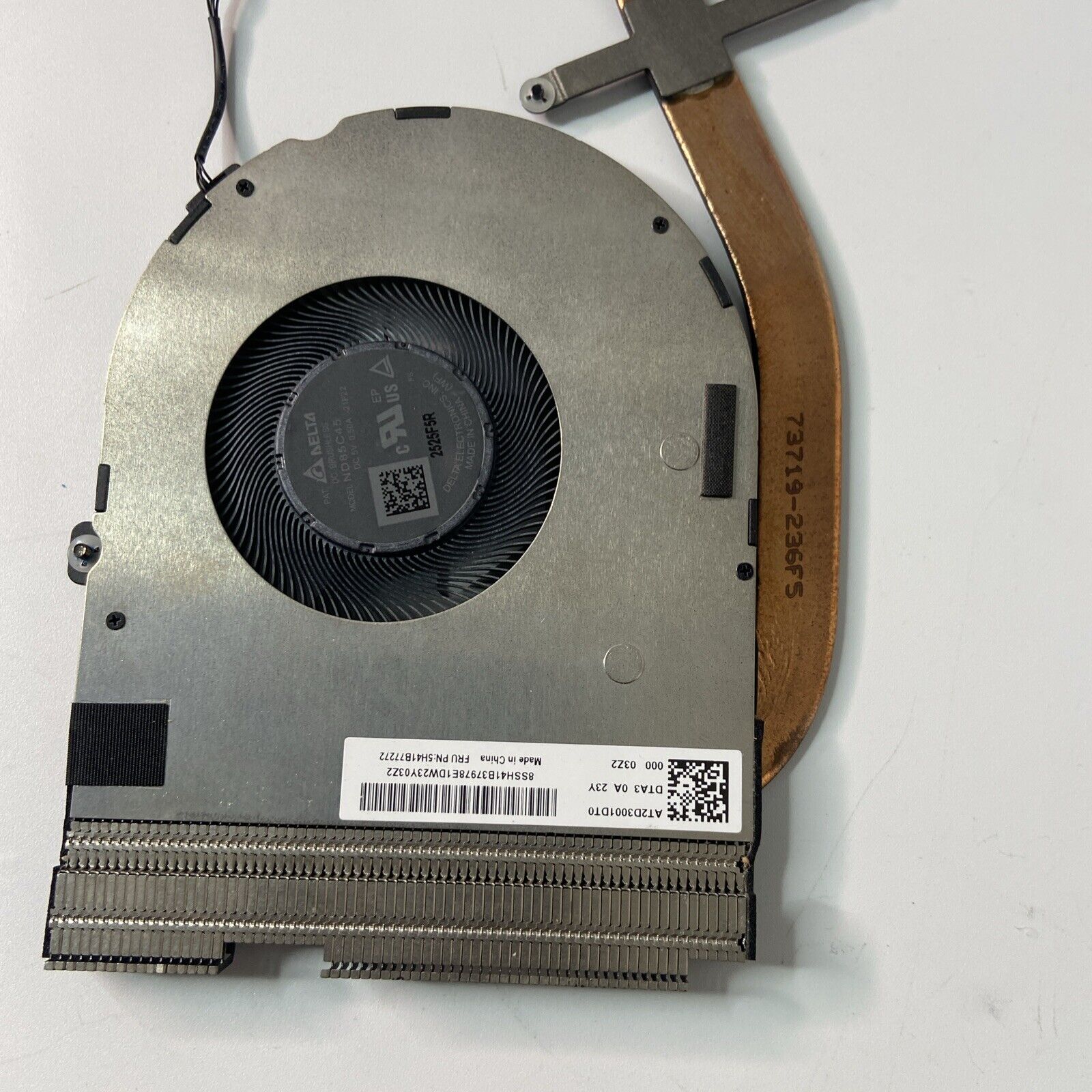 Genuine Lenovo ThinkPad T14 Gen 3 P14S Gen 3 CPU Heatsink & Cooling Fan 