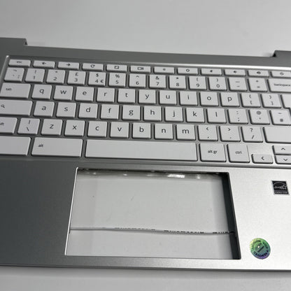 HP Chromebook 14A-NA0001sa Palmrest Cover Keyboard UK Sliver Speakers Genuine
